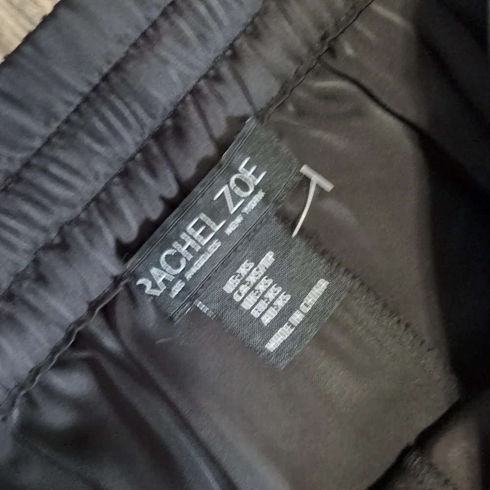 RACHEL Rachel Roy Black Pull On Wide Leg Satin Pants XS NWOT - Picture 5 of 6